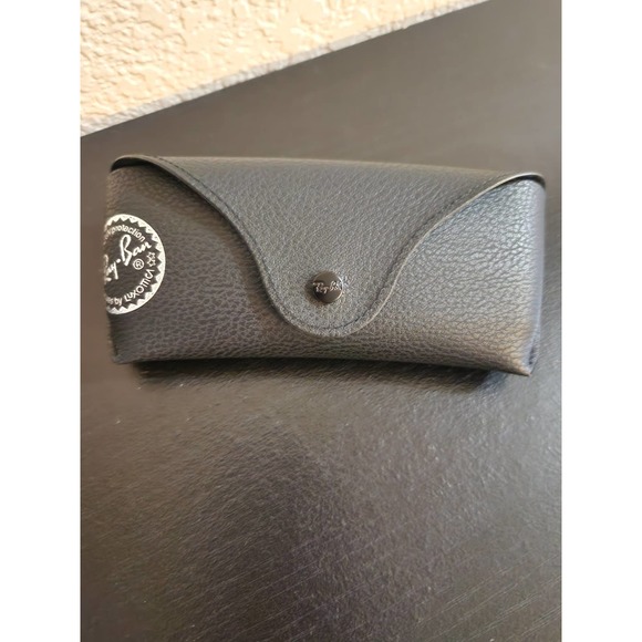 Ray Ban 100% UV Protection Soft Leather Eye Glass Case With Cloth - Picture 6 of 7